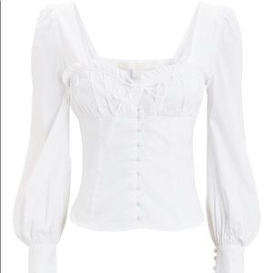 Jonathan Simkhai White Cotton Top- Size 2 (NWT)